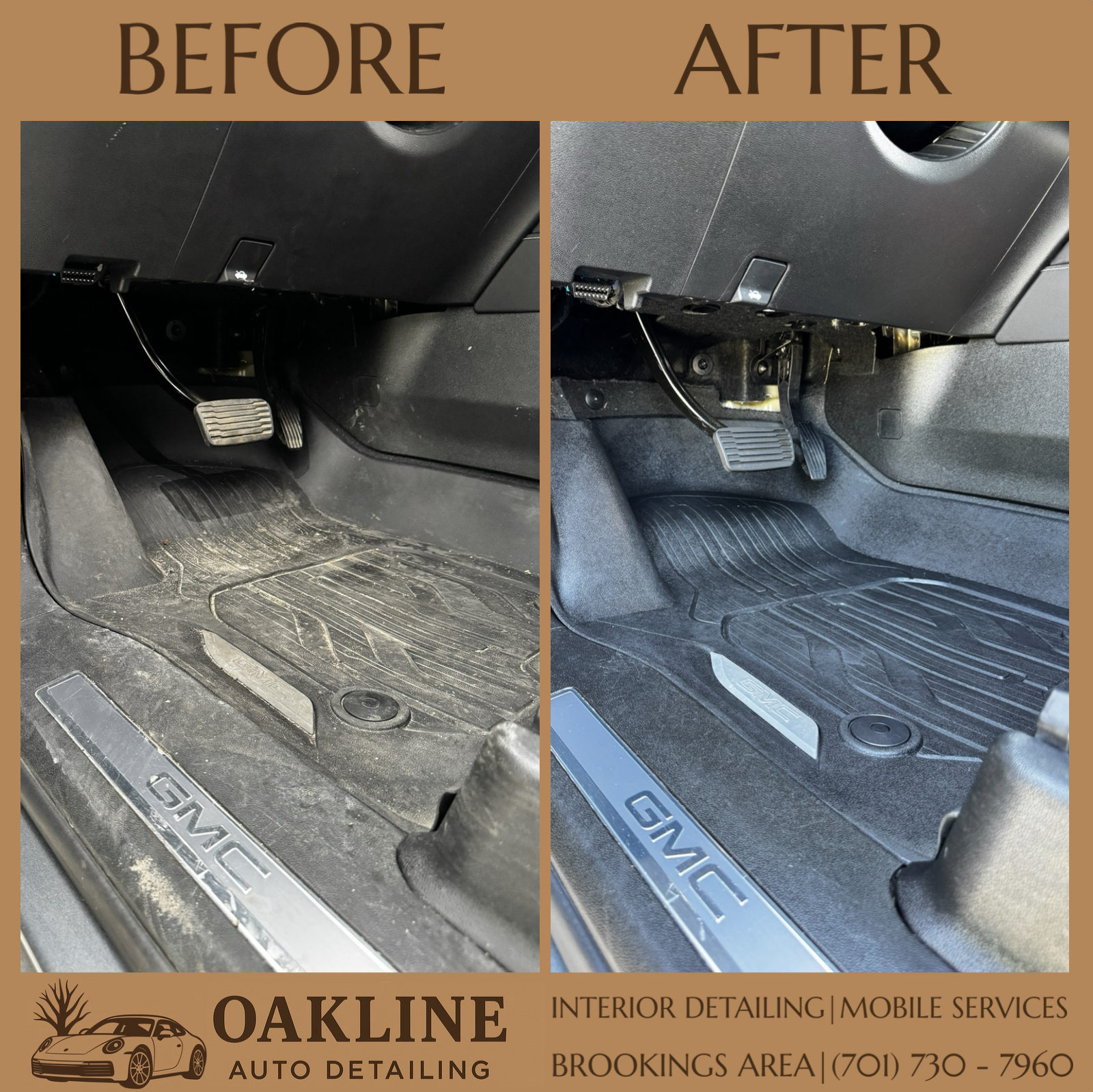 Before and after detail