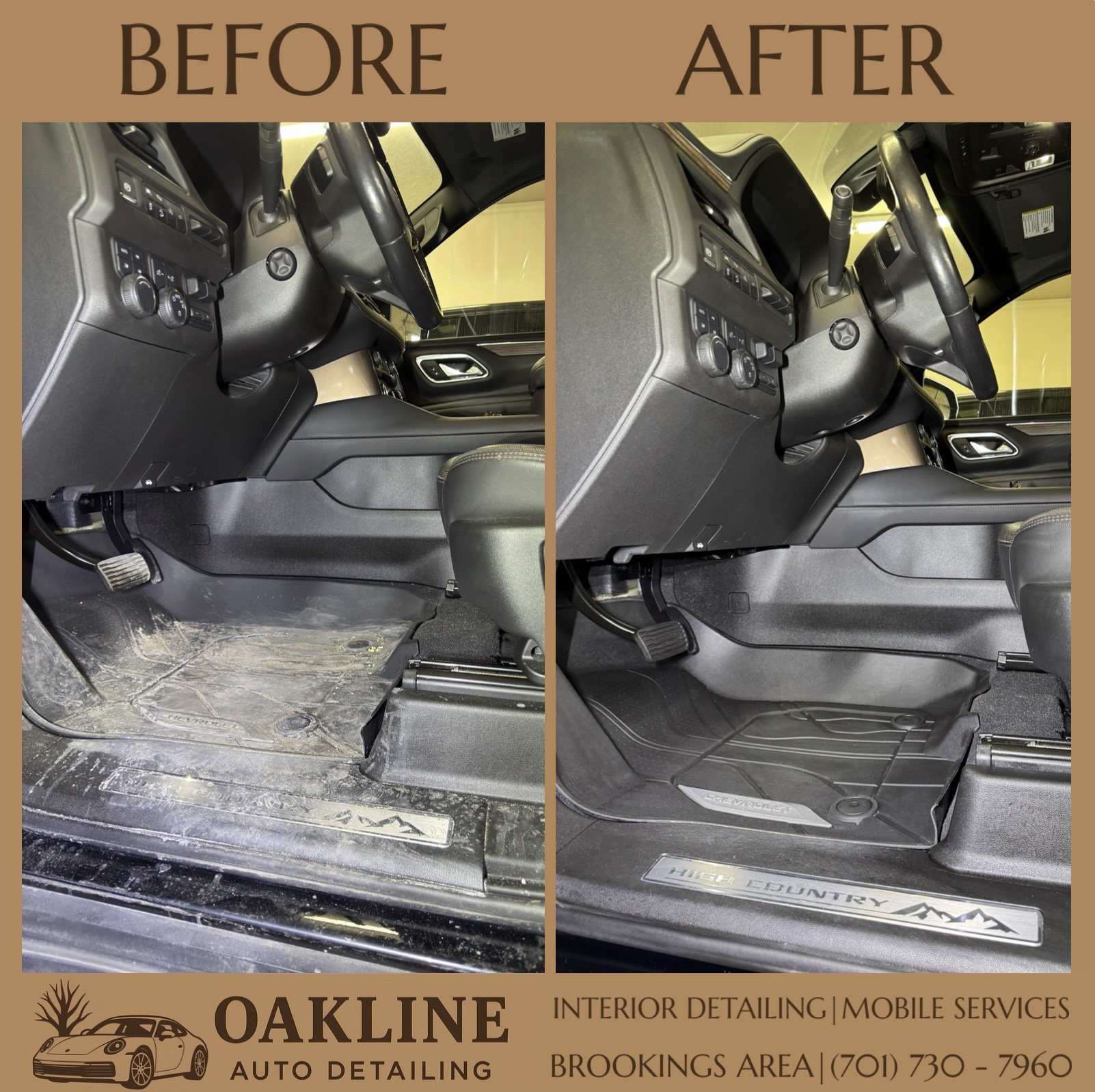 Before and after detail